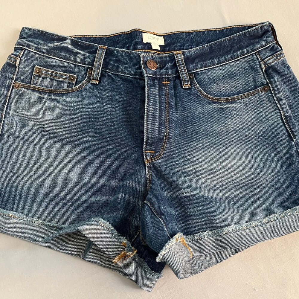 J. Crew Rolled Cuff Jean Short Size 27